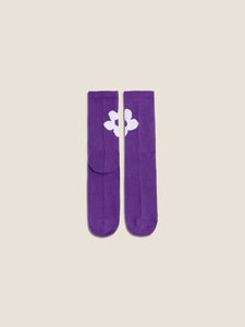 Le Mustique Daisy Socks Purple