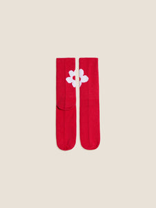 Le Mustique Daisy Socks Red