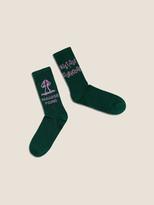 Le Mustique Paradise Socks Dk Green