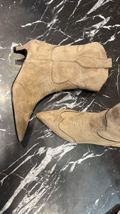 Oyve Cowboy Ankle Boot Taupe
