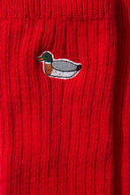 Cargar imagen en el visor de la galería, Edmmond Duck Sock Plain Red

