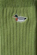 Cargar imagen en el visor de la galería, Edmmond Duck Sock Plain Green
