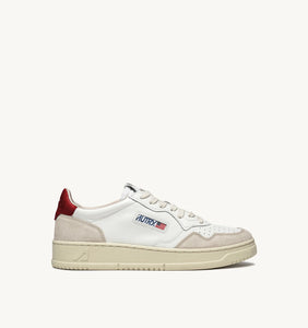 Autry Medalist Low Leather and Suede White/Amet